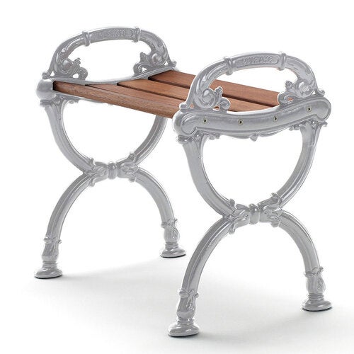 Byarum skammel ender: natur / træ: olieret mahogni