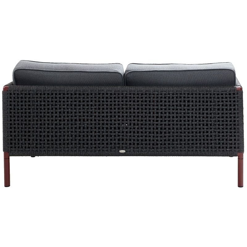 Encore 2-personers sofa  Grey / Bordeaux