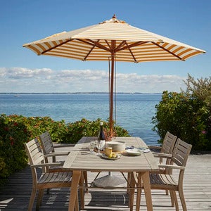 Messina Parasol Ø270 Cm Golden Yellow Stripes