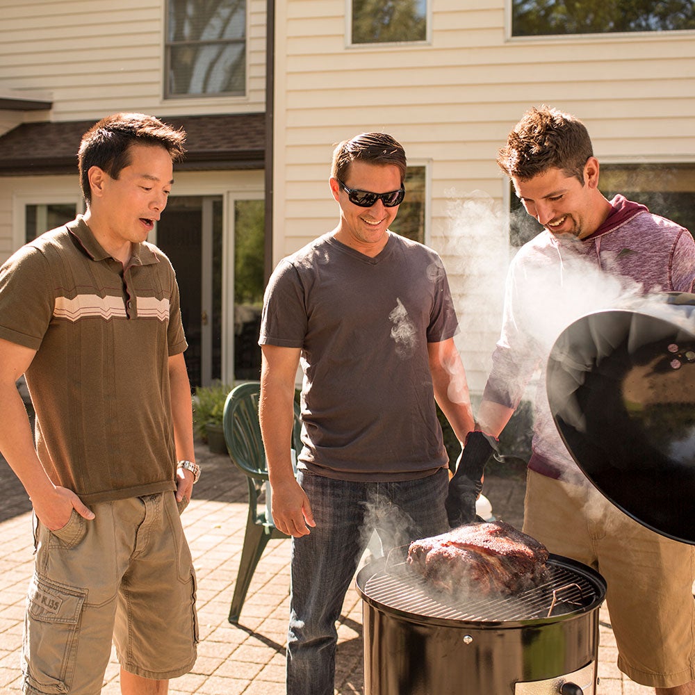 Smokey Mountain Cooker 47 cm Sort Støbejern Weber