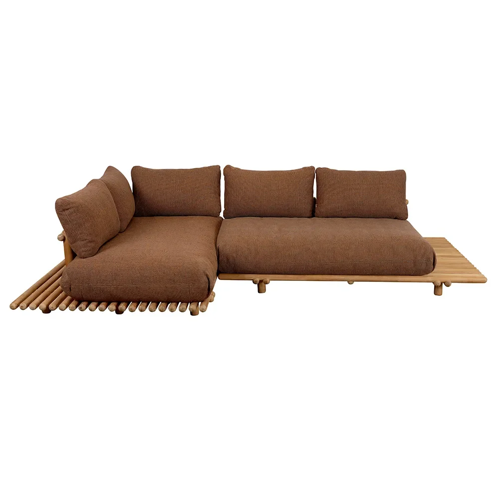 Cane-line, Sticks hjørnesofa Teak/umber brown
