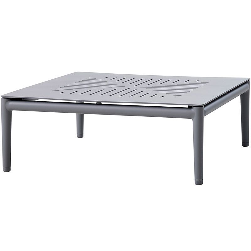 Cane-line, Conic sofabord 75x75 cm Lysegrå