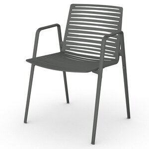 Zebra lænestol Metallic Grey