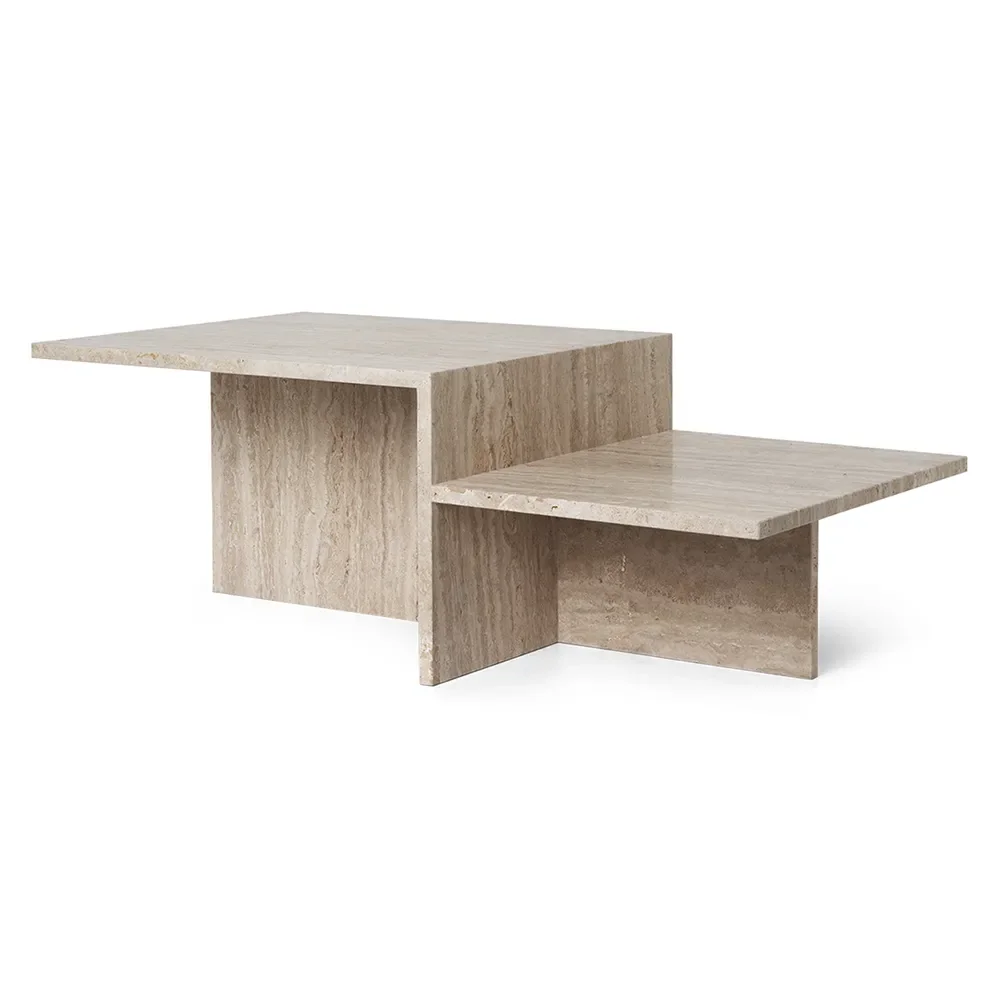 Ferm Living, Distinct Sofabord - Travertine