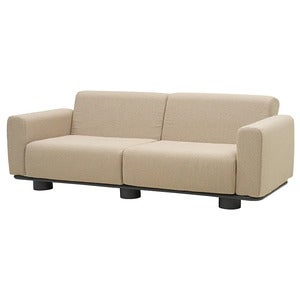 Bolster sofa Antracit / Teddy Beige