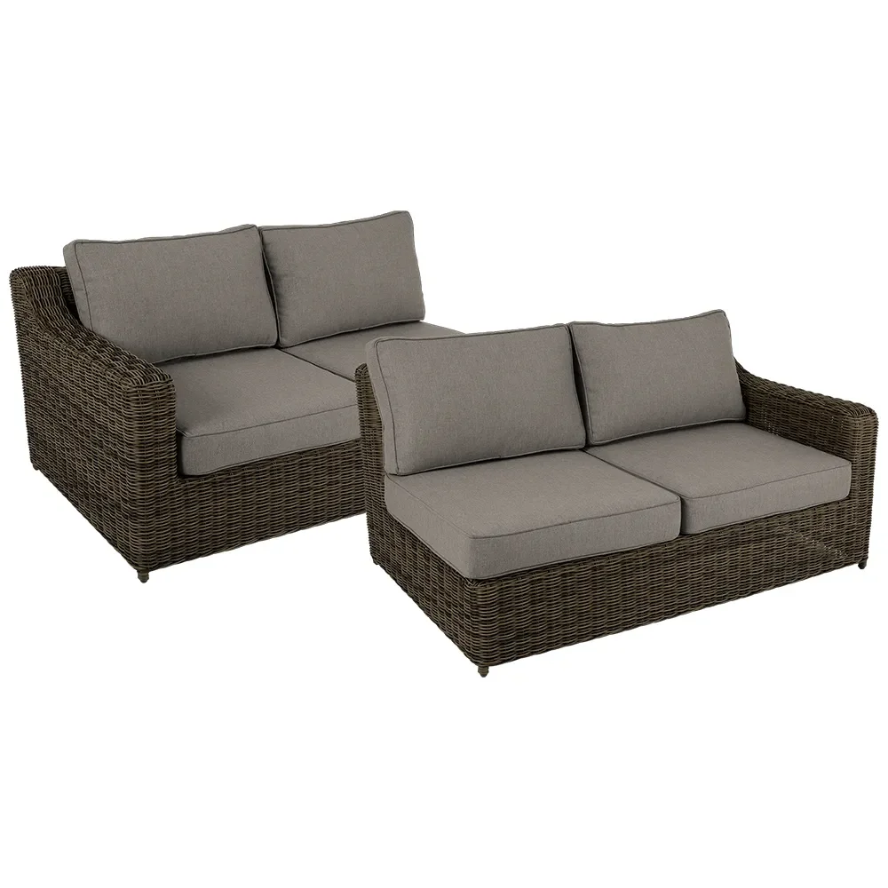 Brafab, Glendon endestykker, 2-pak  Dark brown / Soft moose