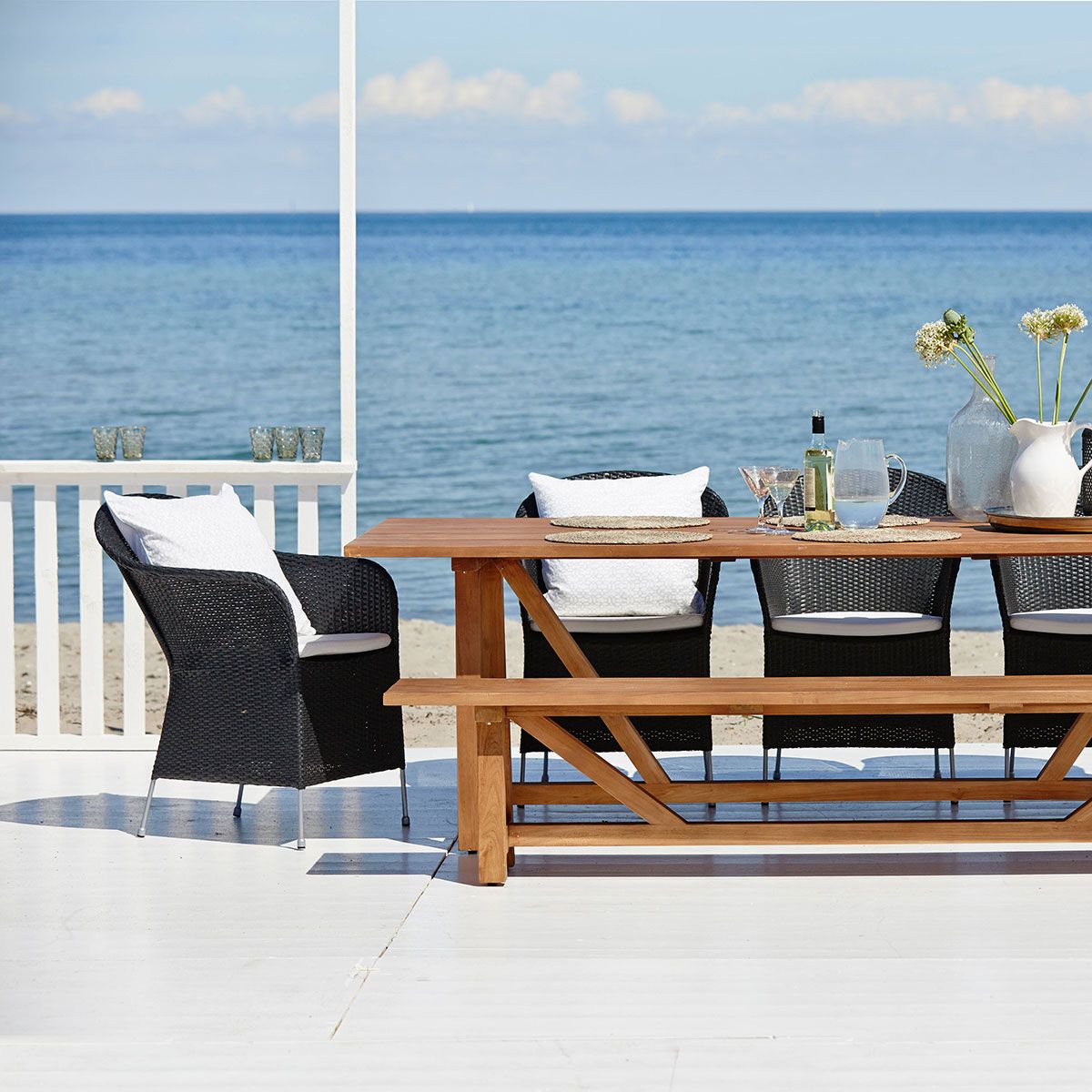 George bænk 220 cm teak