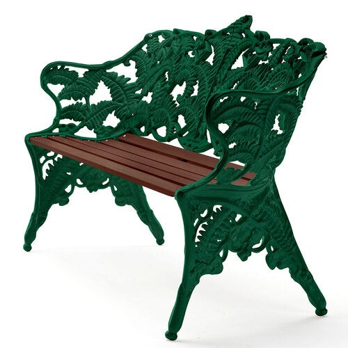 Classic sofa ender: grøn / træ: olieret mahogni