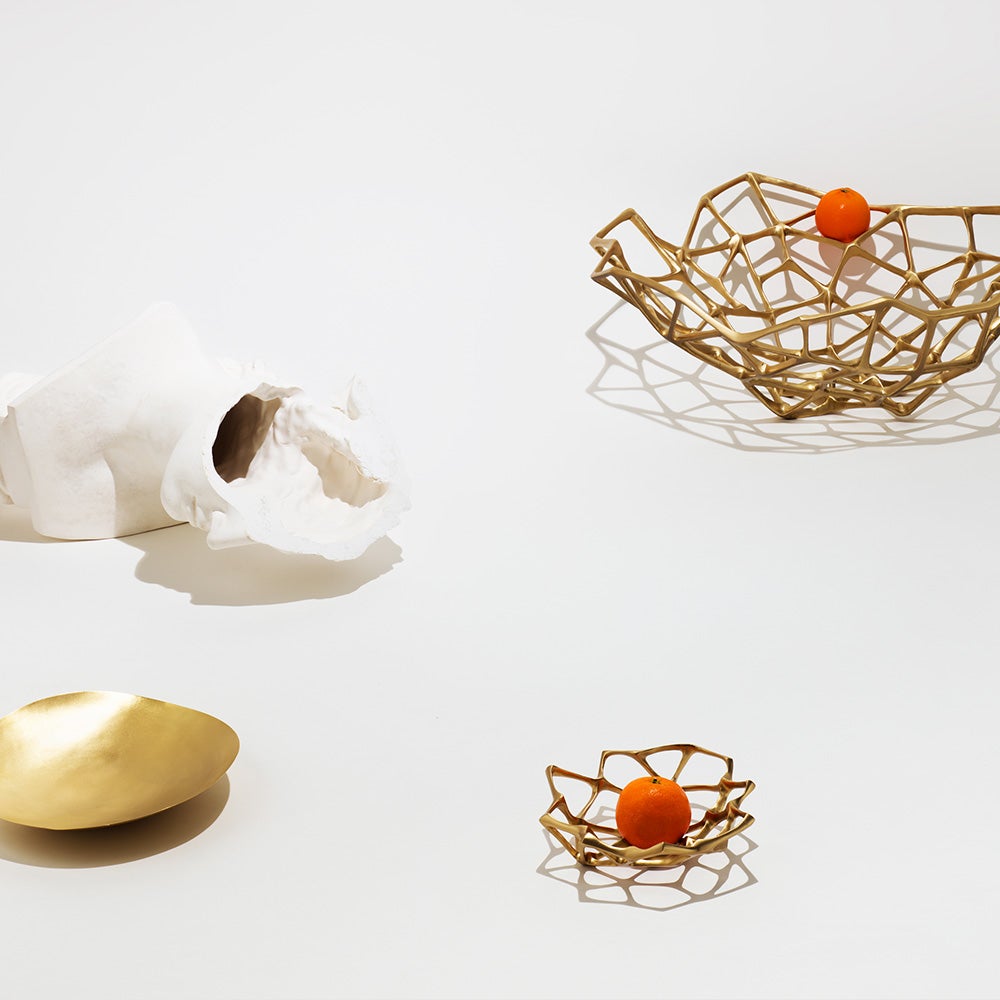 Bone  Skål lille messing