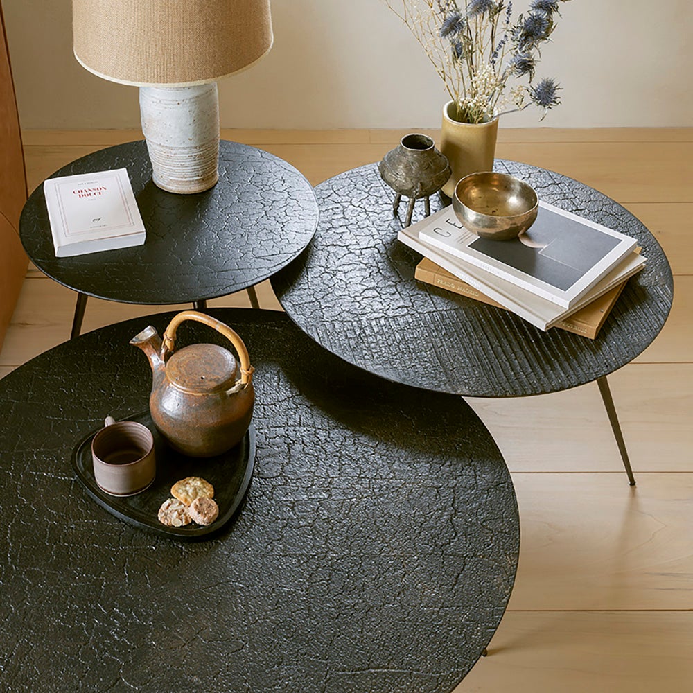 Luna Sofabord Ø80 cm Whisky