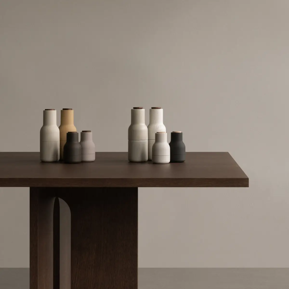 Bottle Grinder 2-pak Lille - Jagtgrøn, Beige / Valnød