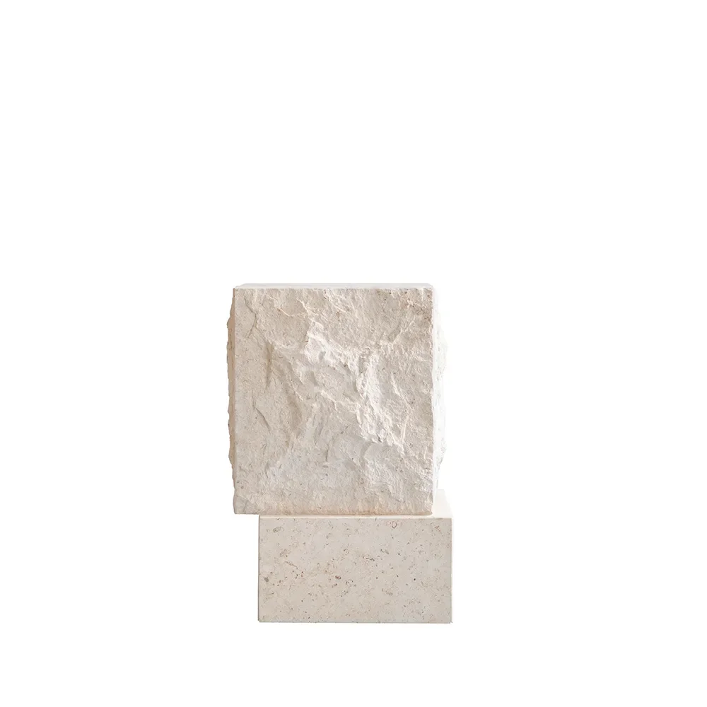 101 Copenhagen, Temple sofabord, højt - Limestone