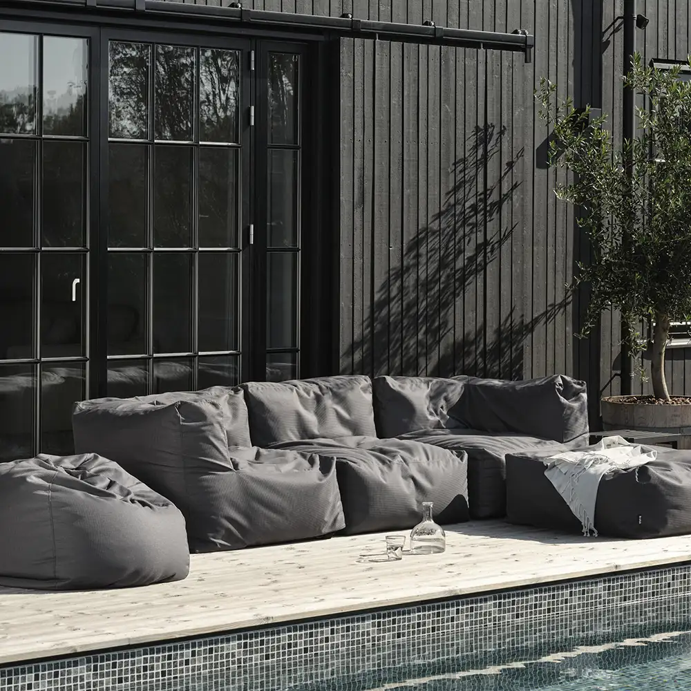 Galloway Beanbag Lænestol Grå Brafab