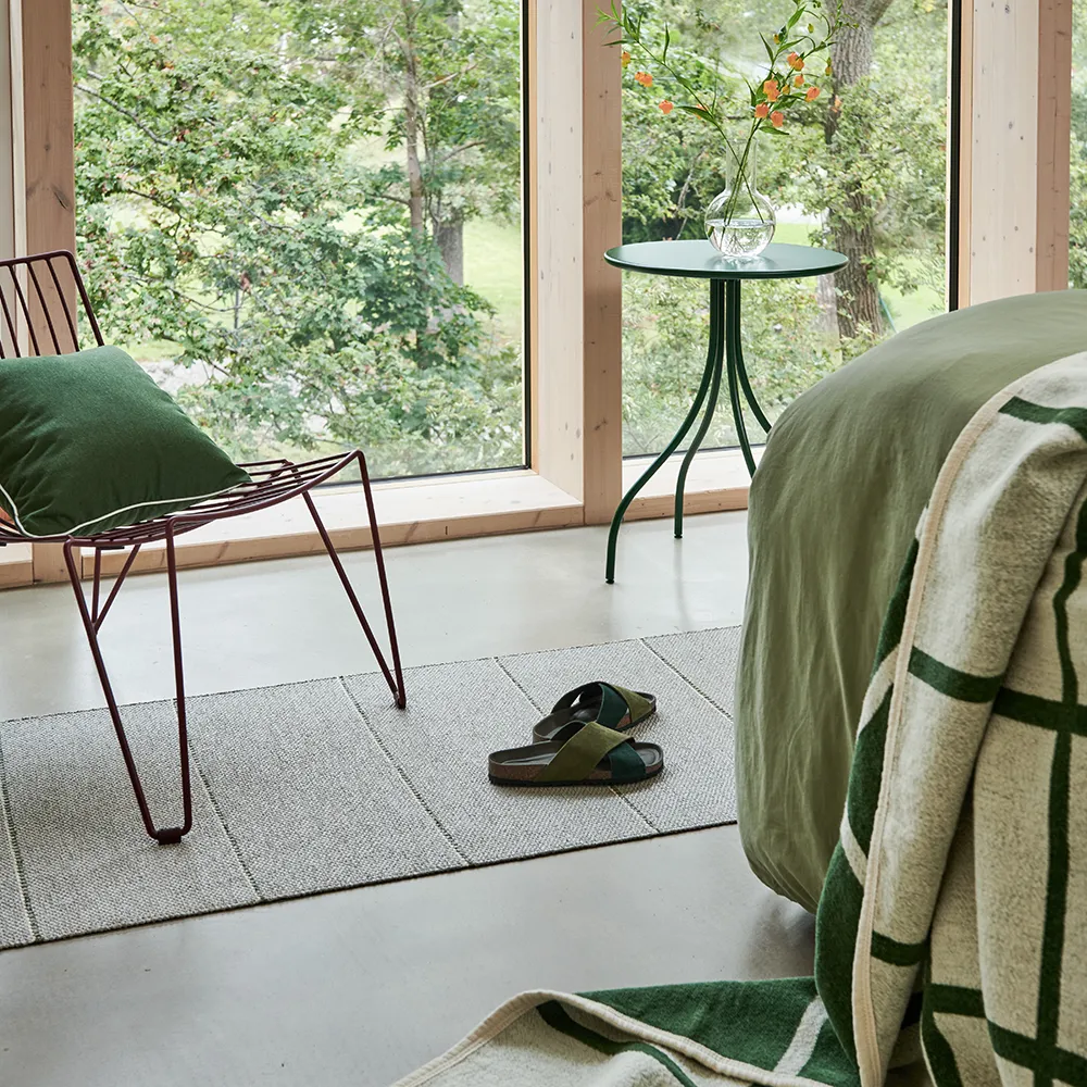 Lea tæppe Linen/Pine/Vanilla 70 x 150 cm