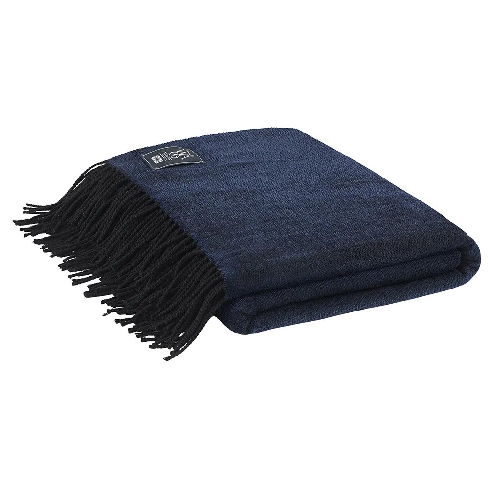 FERRARA plaid 130x180 cm-Mørkeblå