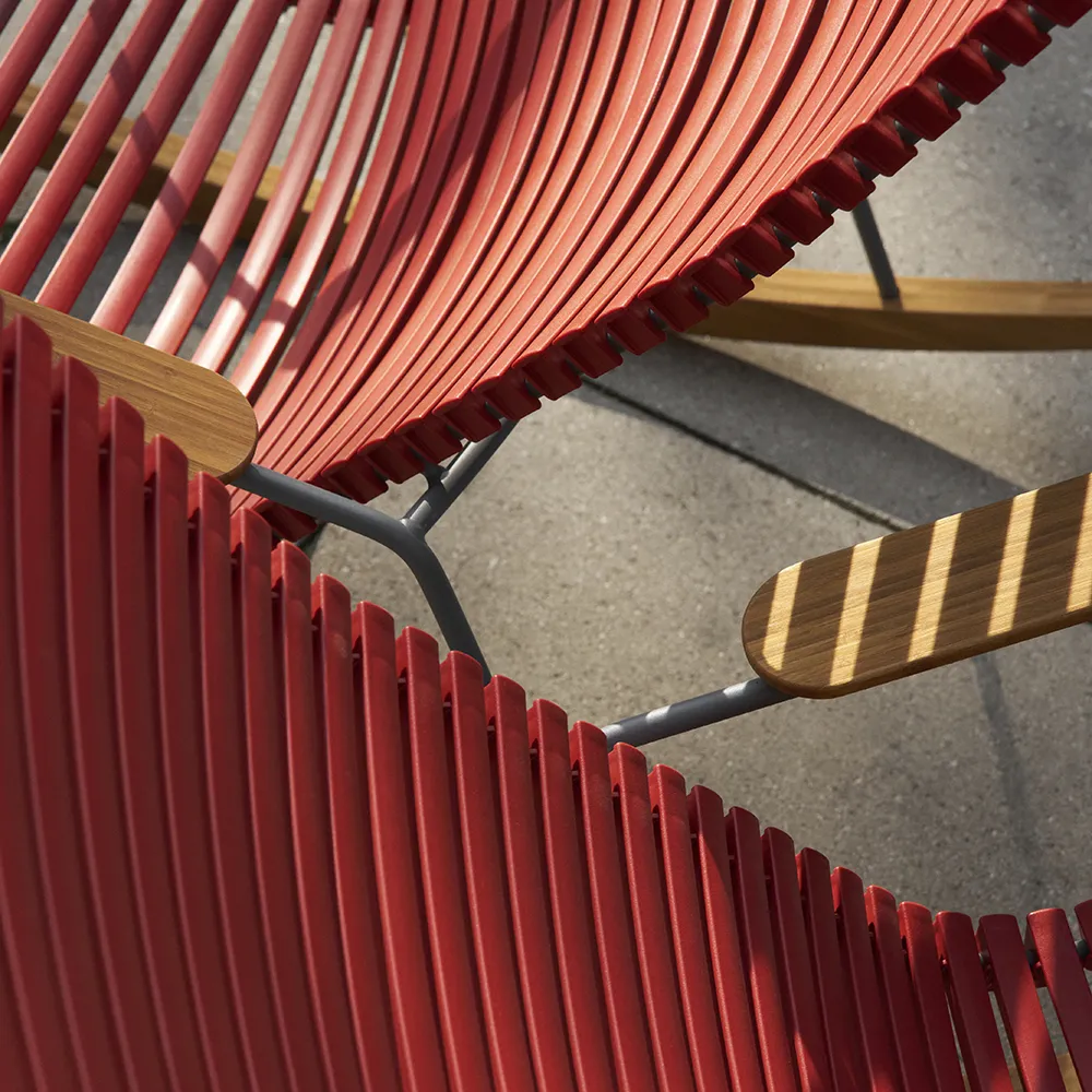 Click gyngestol Paprika / Grey bamboo