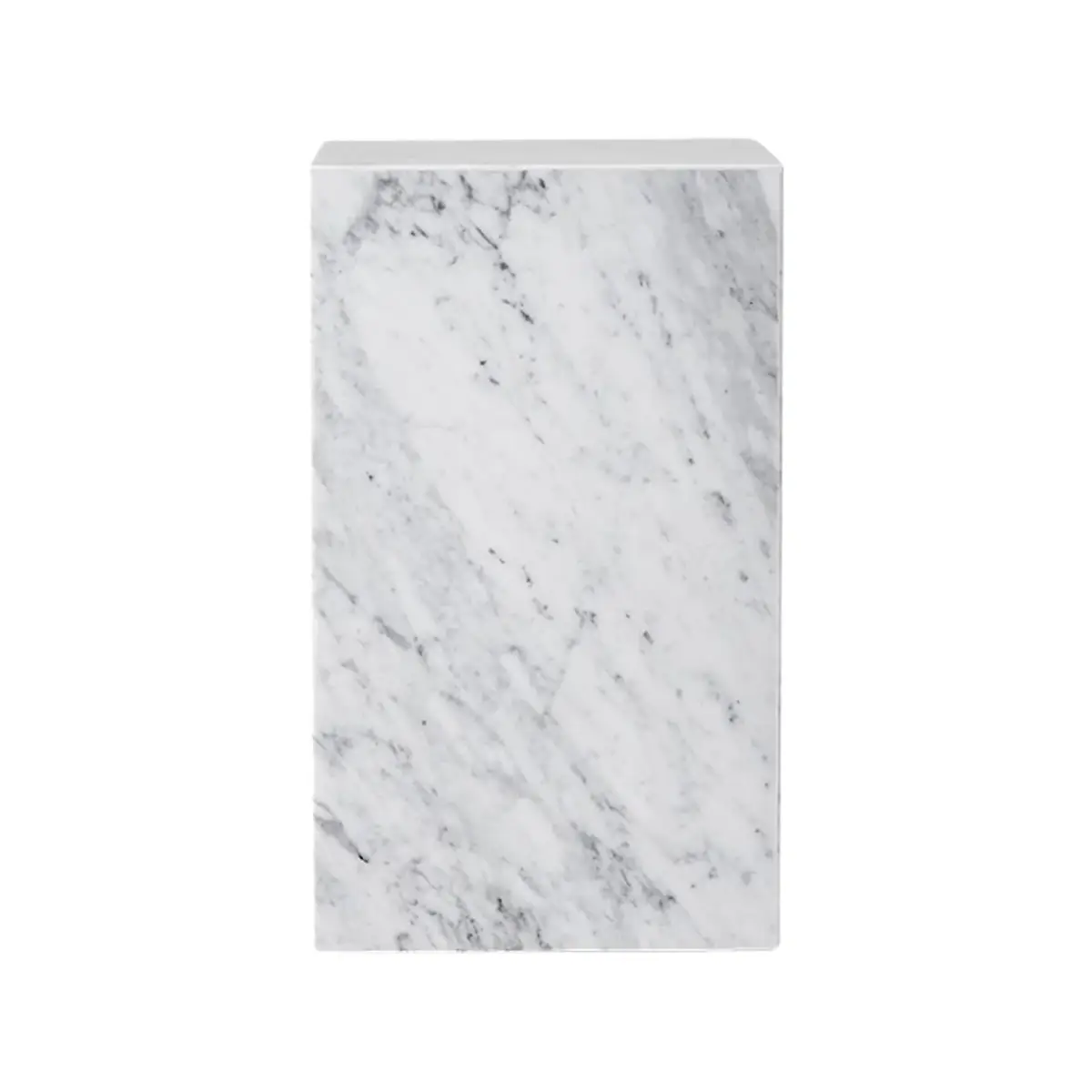 Audo CPH, Plinth sidebord, højt, Carrara-marmor