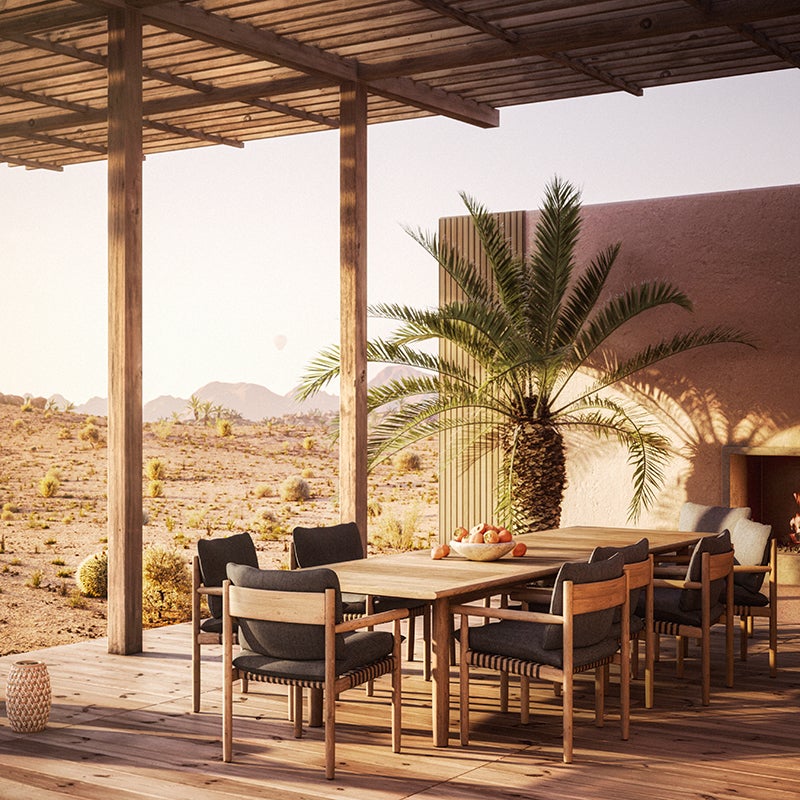 TIBBO bænk 130 cm teak 