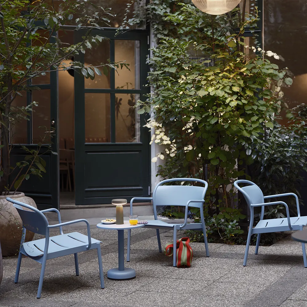 Linear Steel Lænestol Grey 