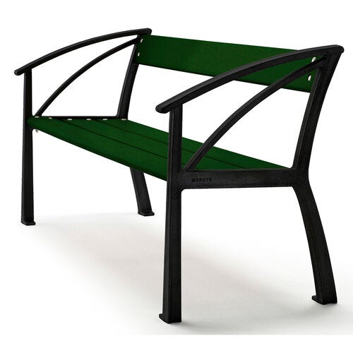 Vasa sofa sort / grøn lakeret fyrretræ