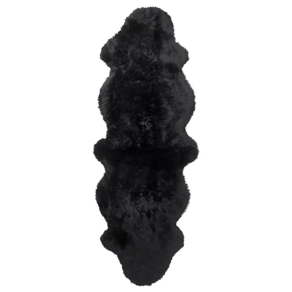 Skinnwille Gently Fåreskind 60×180 cm Black