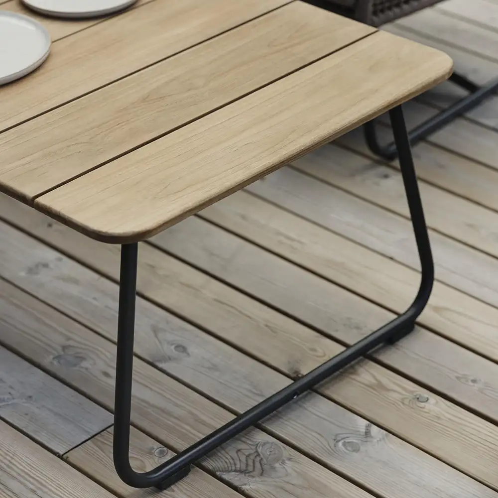 Nolli Sofabord 70x140 cm Sort/Teak Brafab