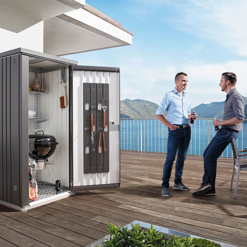 Shed 150 cm mørkegrå Biohort