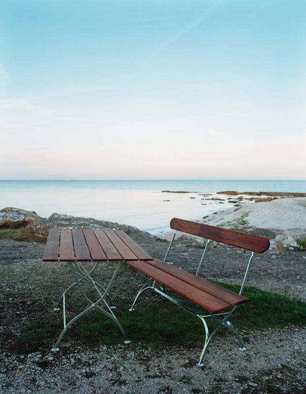 Bryggeribord 70x110 cm Teak Grythyttan Stålmöbler