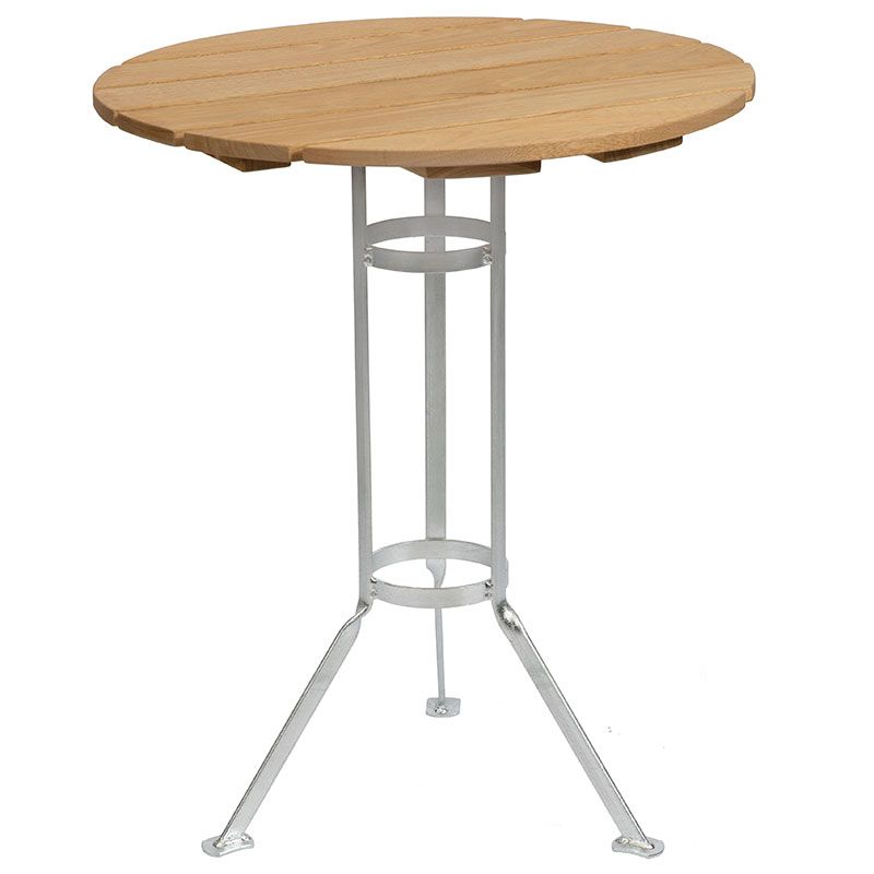 Grythyttan Stålmöbler, Bryggeribord Med Tre Ben Ø60 cm Olieret Eg Grythyttan Stålmöbler