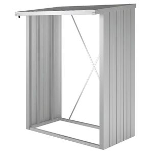 Woodstock brændelager 150 cm sølv