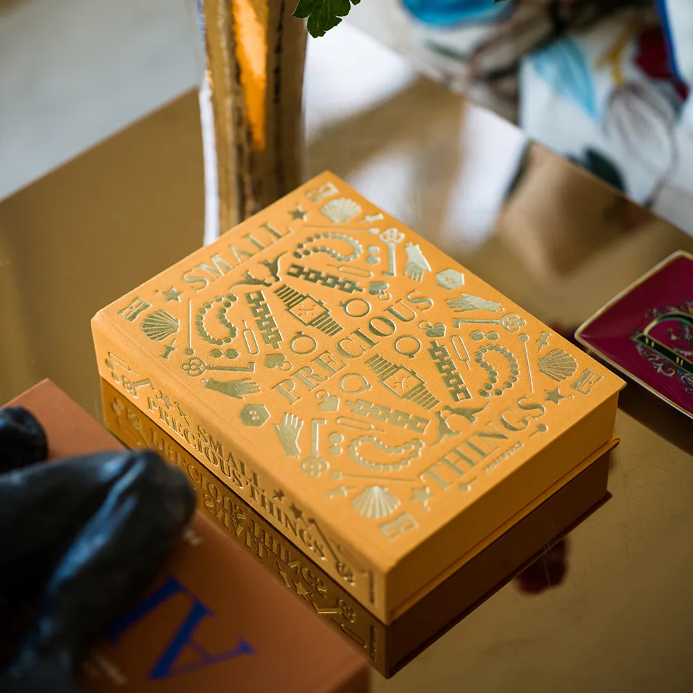  Opbevaringsboks - dyrebare ting, gul