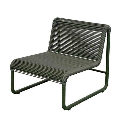 Al Dente loungestol Weave Dark green