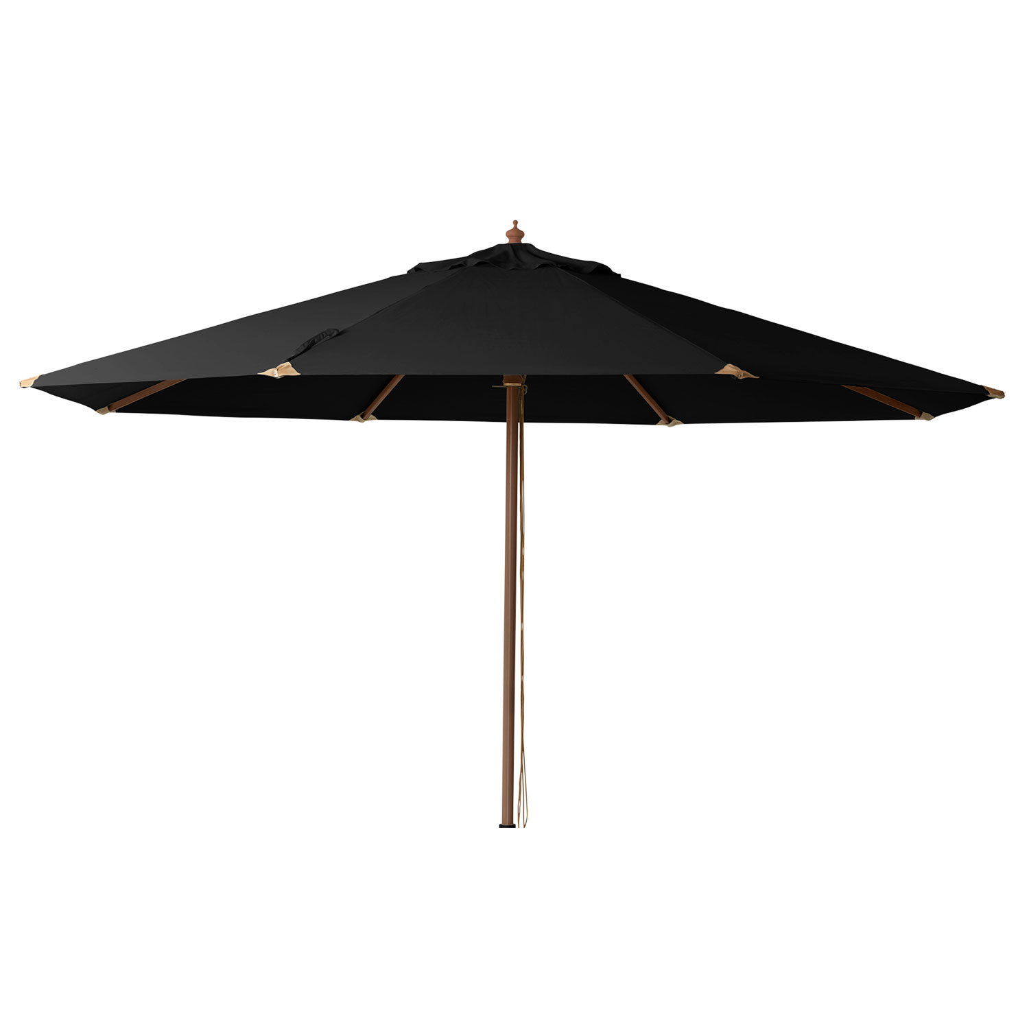 Cinas Lizzano 400 cm parasol Træramme sort