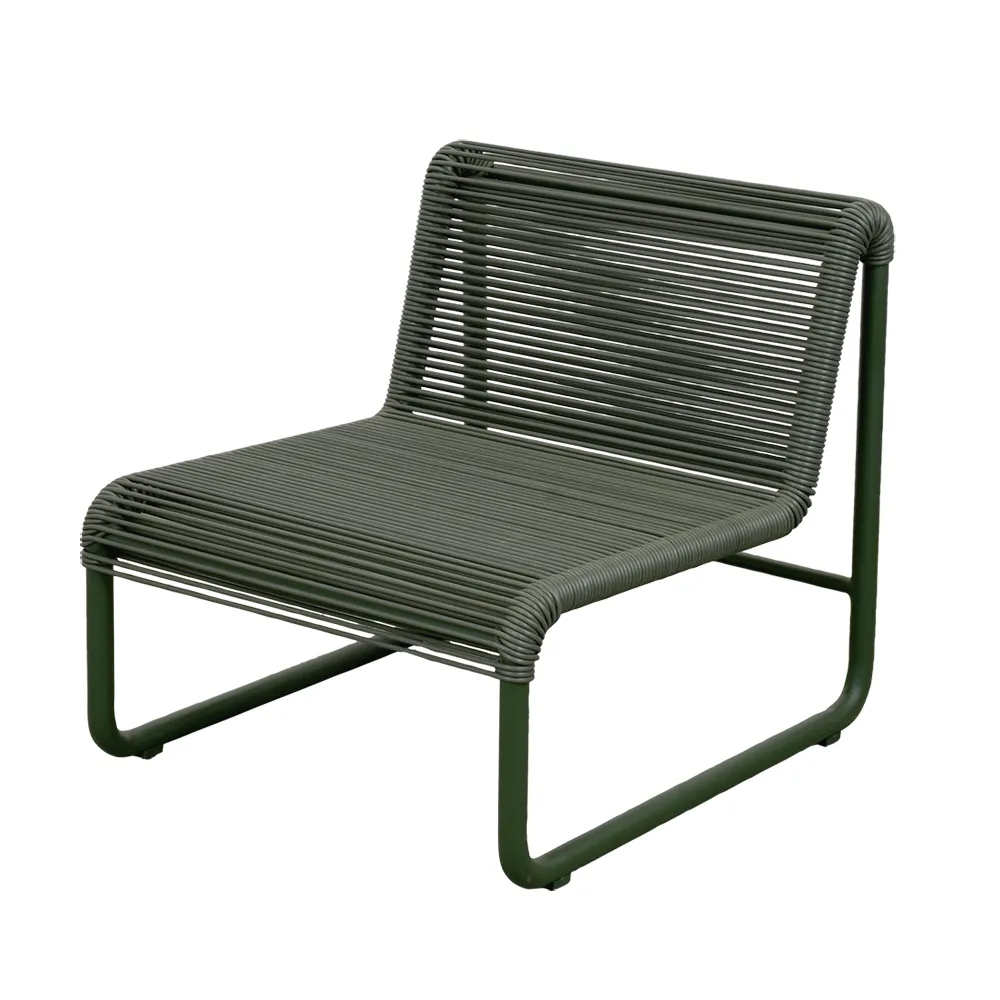 Al Dente loungestol Weave Dark green
