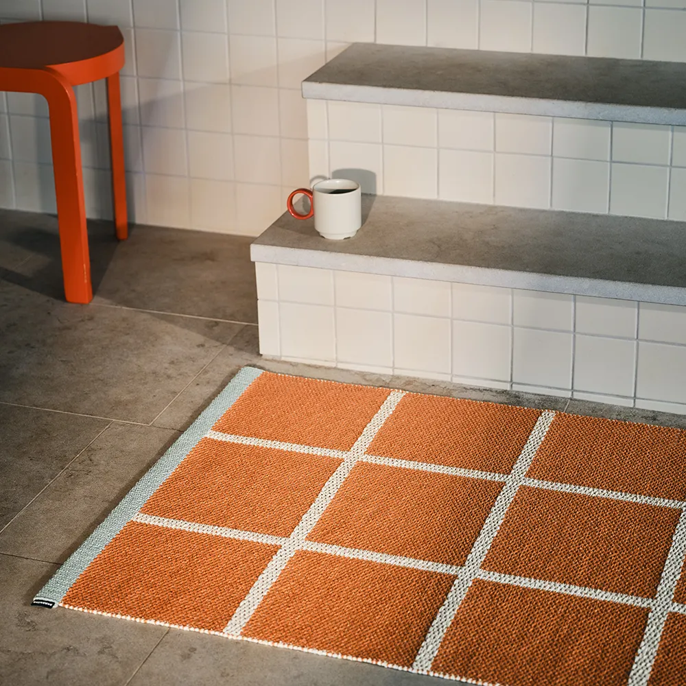 Vævet Tæppe Criss Pop Pale Orange