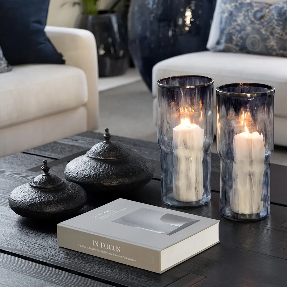 BELMONT lanterne i håndblæst glas