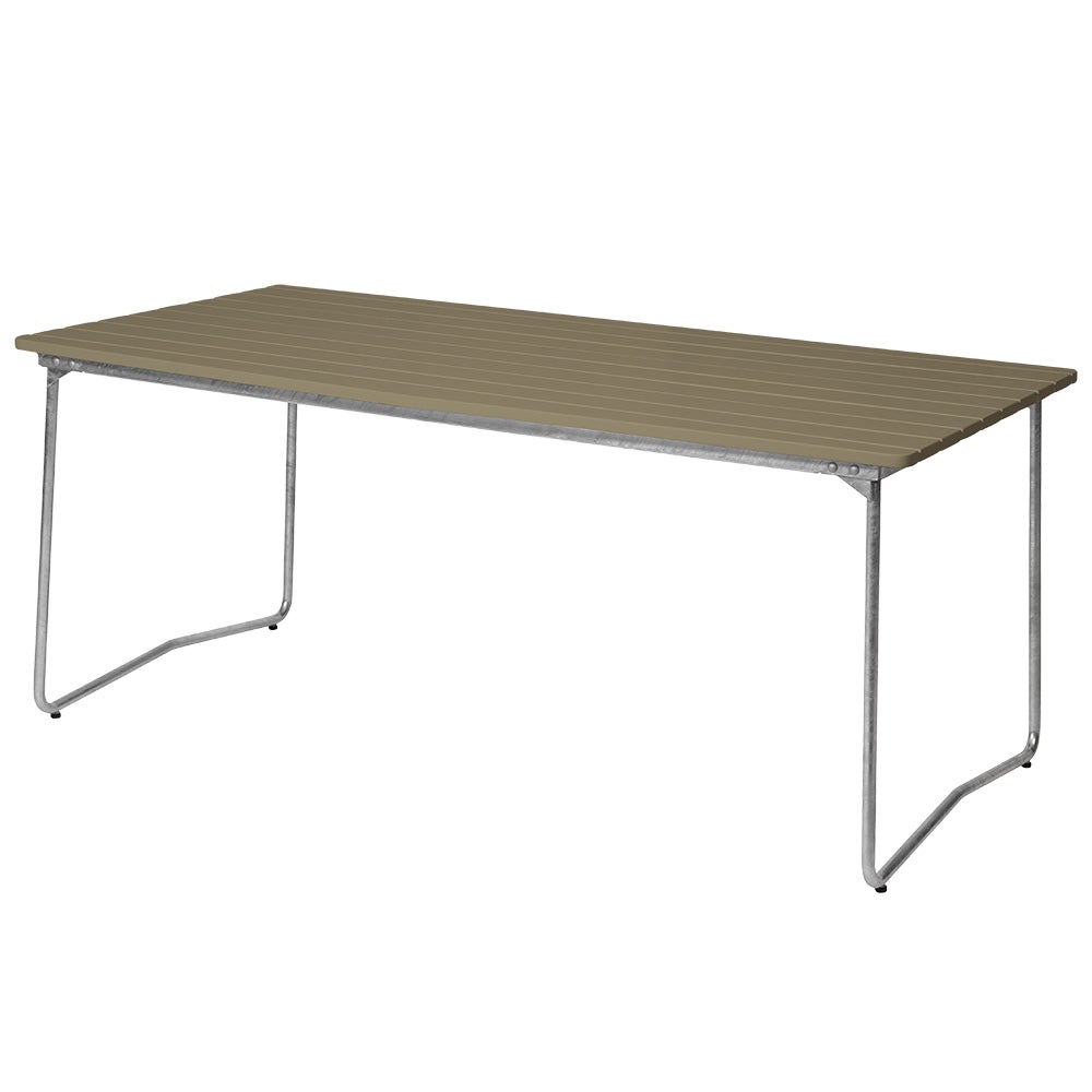 Bord B31 170 Grønt lakeret egetræ / varmgalvaniseret stel