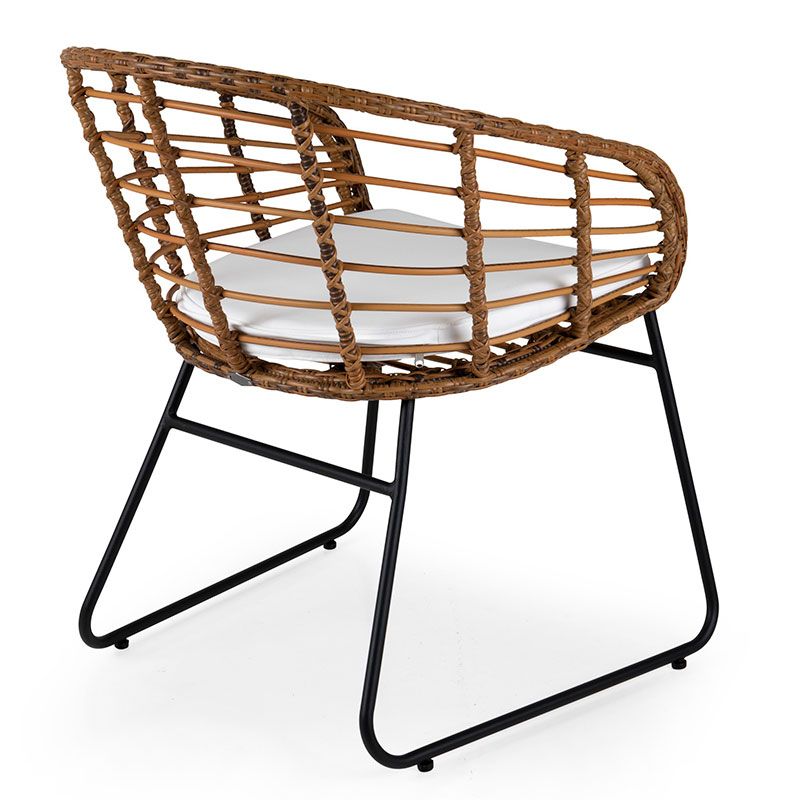 Covelo Spisebordsstol Natur/Hvid Brafab