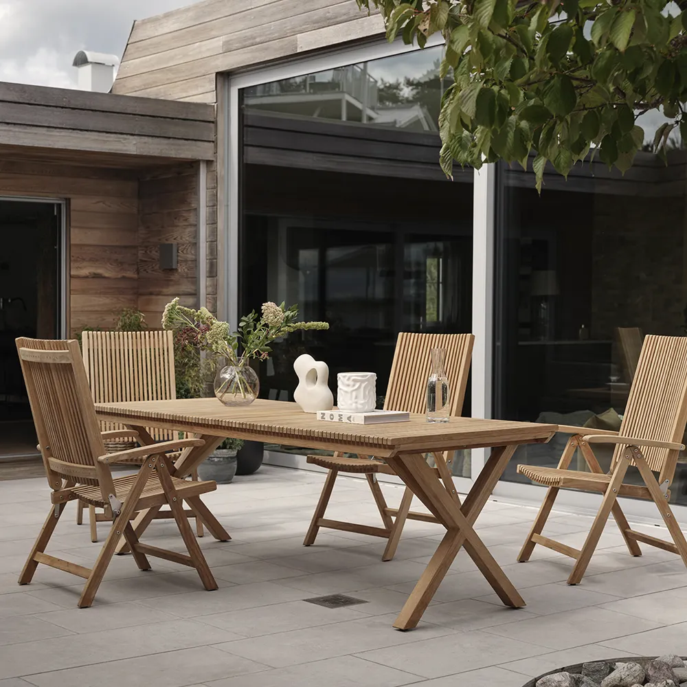 Julita Spisebord 90x150 cm Teak Brafab