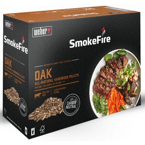 Træpiller FSC Eg 8 kg Wood Weber