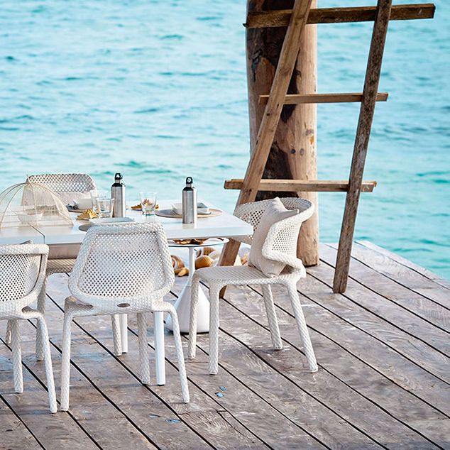 Seashell-lænestol hvid 