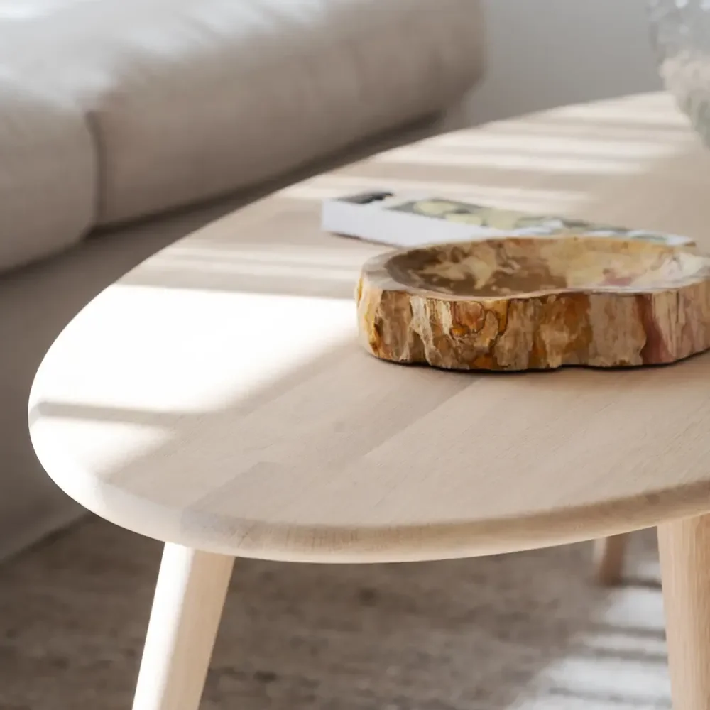 Tompkins sofabord 150x60 cm hvidpigmenteret eg