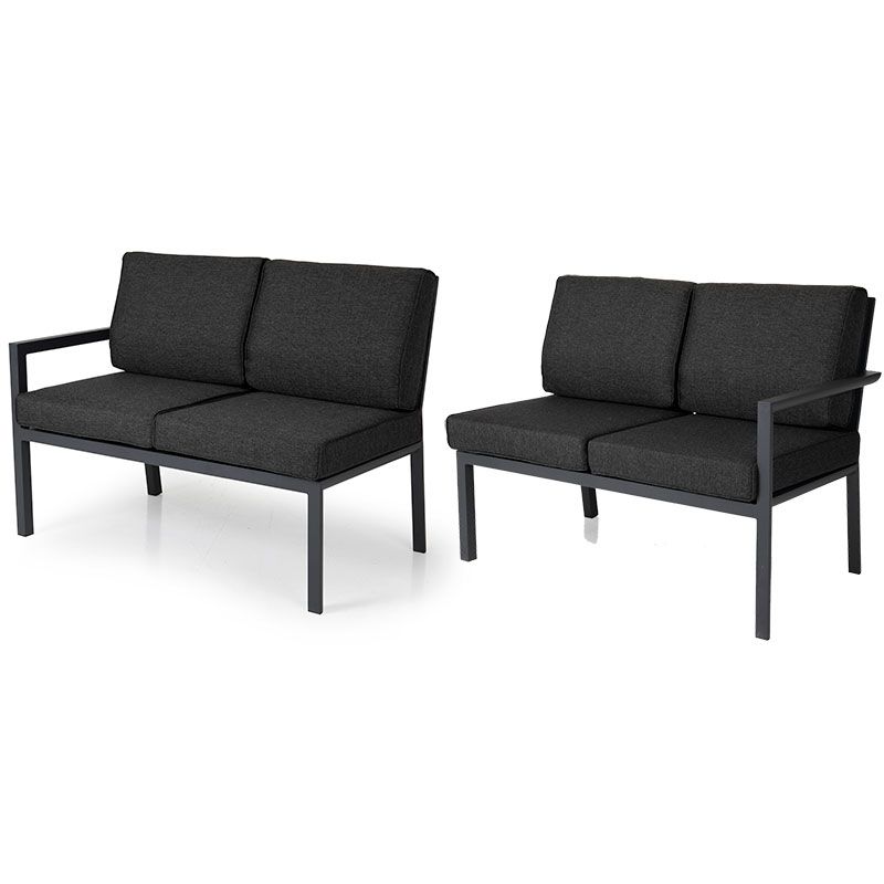 Delia afslutning højre+venstre mørkegrå