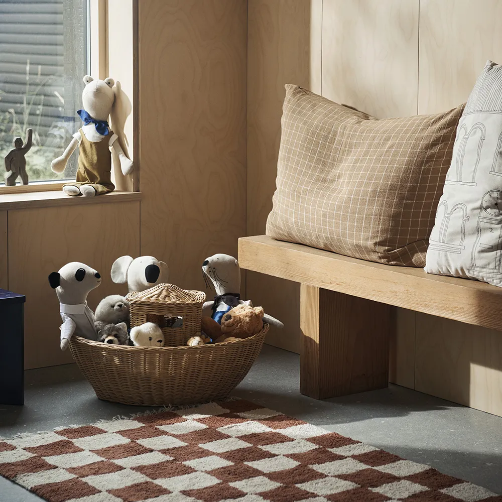 Vaskbar Tæppe Mara Rust