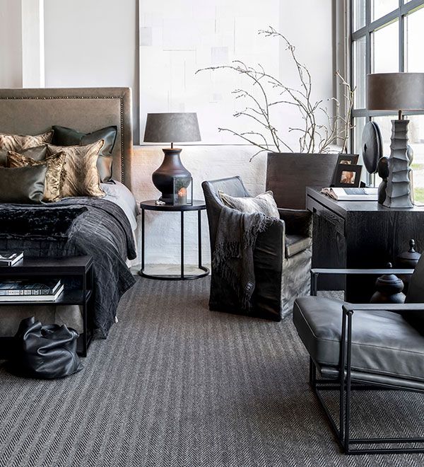 Bellagio Lænestol Skind/Messing Artwood