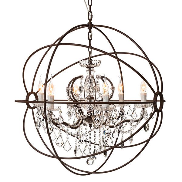 Artwood, Krystallysekrone Rome Antik Rust 80 cm Artwood