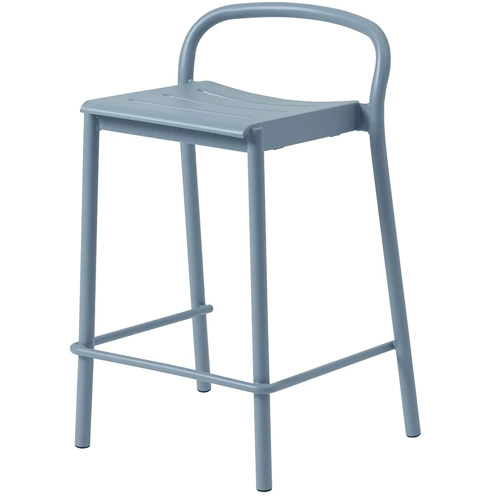 Muuto, Linear Steel Lav barstol Pale Blue