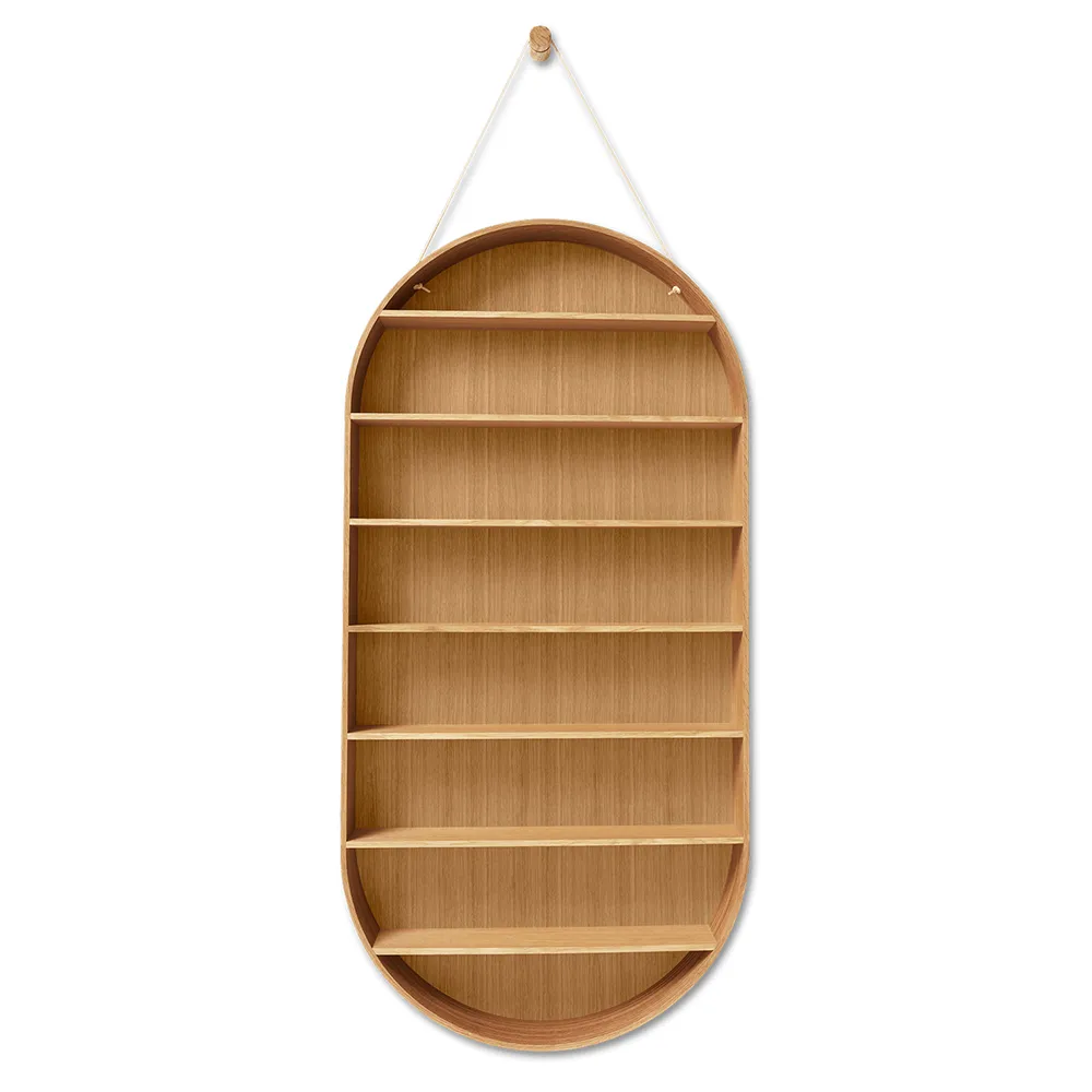 Ferm Living Oval Dorm hylde Oiled oak