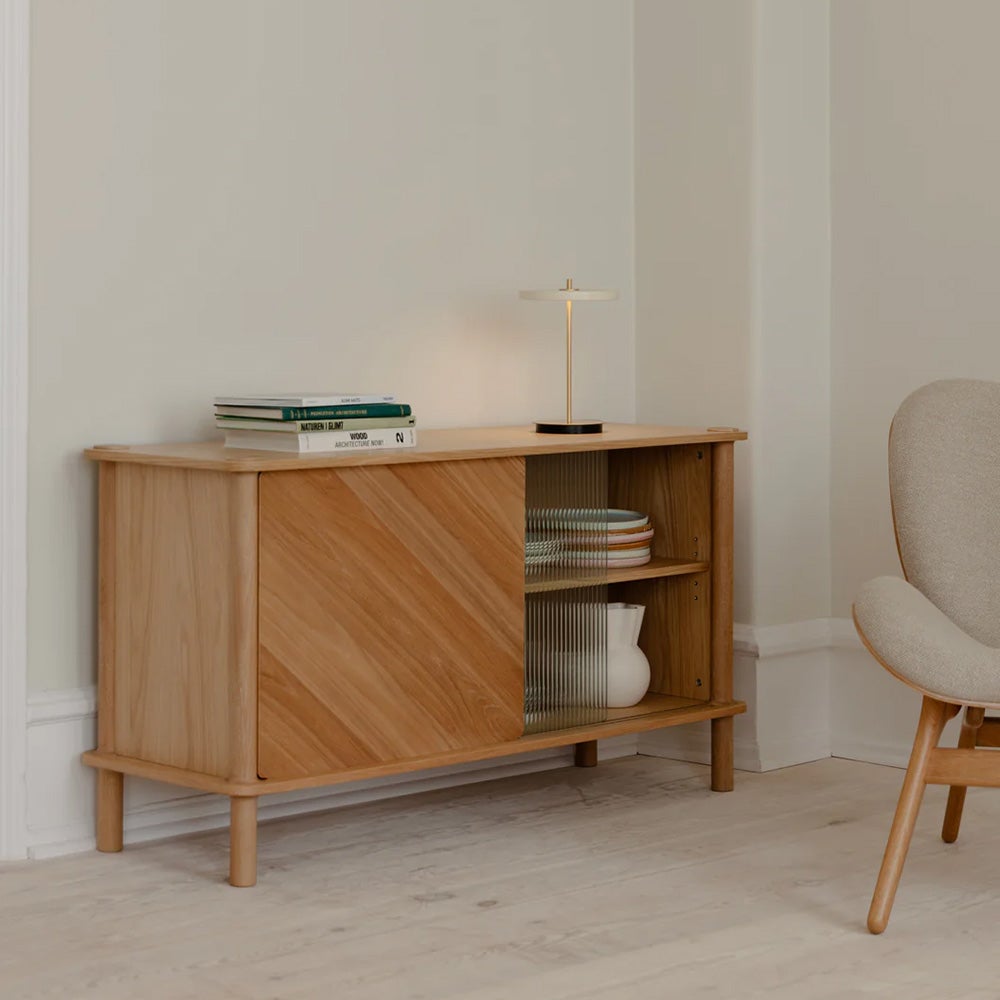 Italic skænk i eg/glas