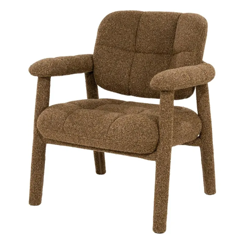 Knox Loungestol 71,5x73x81 cm Metal & Stof Brun